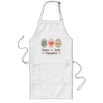 Peace Love Cupcakes Apron