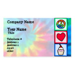 Peace, Love, Cupcakes Business Card Template