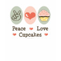 Peace Love Cupcakes Distressed Tee t-shirts
