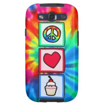 Peace, Love, Cupcakes Galaxy S3 Case