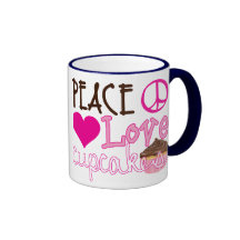 Peace, Love, Cupcakes Mug