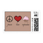 Peace Love Cupcakes postage