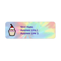 Peace, Love, Cupcakes Return Address Labels