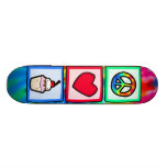 Peace, Love, Cupcakes Skate Deck