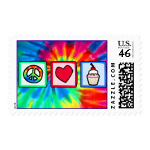 Peace, Love, Cupcakes Stamp