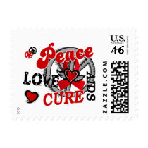 Peace Love Cure 2 AIDS Stamp