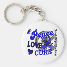 Peace Love Cure 2 CFS Keychain