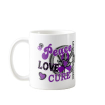 Peace Love Cure 2 Chiari Malformation Mugs