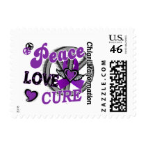Peace Love Cure 2 Chiari Malformation Postage