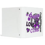 Peace Love Cure 2 Crohn's Disease Vinyl Binder