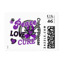 Peace Love Cure 2 Crohn's Disease Postage