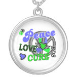 Peace Love Cure 2 EDS Necklace
