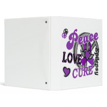 Peace Love Cure 2 Epilepsy Vinyl Binders