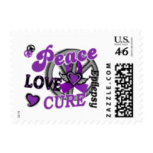 Peace Love Cure 2 Epilepsy Postage Stamp