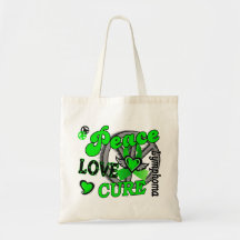 Peace Love Cure 2 Lymphoma Canvas Bag