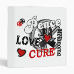 Peace Love Cure 2 Melanoma Binder