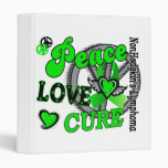 Peace Love Cure 2 Non-Hodgkin's Lymphoma 3 Ring Binder