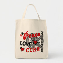 Peace Love Cure 2 Parkinson's Disease Bag