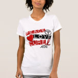 Peace, Love, Cure AIDS Tees