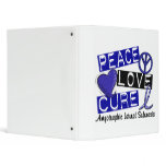 Peace Love Cure ALS Amyotrophic Lateral Sclerosis binders