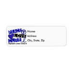 Peace Love Cure ALS Amyotrophic Lateral Sclerosis labels