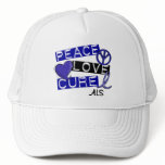 PEACE LOVE CURE ALS HAT