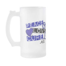 PEACE LOVE CURE ALS MUG