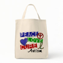 Peace Love Cure Autism Bag