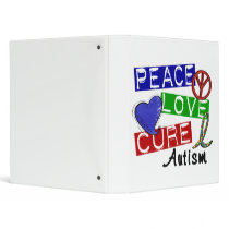 Peace Love Cure Autism Binders