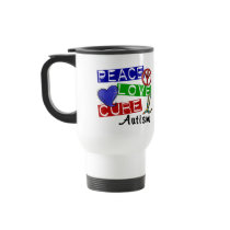 Peace Love Cure Autism Mugs