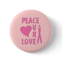 PEACE LOVE CURE buttons