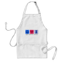 Peace Love Cure Child Abuse Aprons