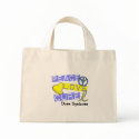 PEACE LOVE CURE DOWN SYNDROME bags