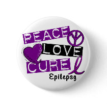 PEACE LOVE CURE EPILEPSY buttons