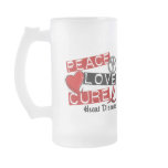 PEACE LOVE CURE HEART DISEASE COFFEE MUGS