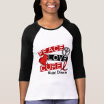 PEACE LOVE CURE HEART DISEASE TEE SHIRT