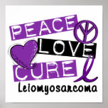Peace Love Cure Leiomyosarcoma Print