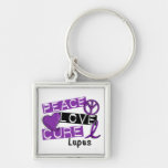 Peace Love Cure Lupus Key Chains