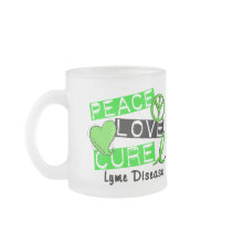 Peace Love Cure Lyme Disease 1 Mugs