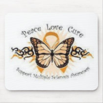 Peace Love Cure MS mousepads by taralynnoertel Peace Love Cure MS mousepads