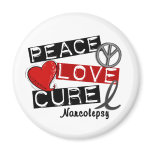 PEACE LOVE CURE NARCOLEPSY magnets
