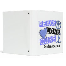 Peace Love Cure Scleroderma Vinyl Binders