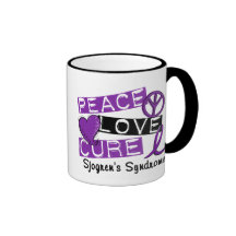 Peace Love Cure Sjogren's Syndrome Coffee Mug