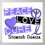 Peace Love Cure Stomach Cancer Posters