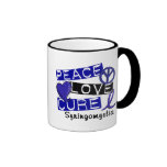 Peace Love Cure Syringomyelia Mugs