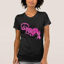 Peace Love Cure Tee Shirts