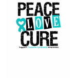 Peace Love Cure Tourette Syndrome T-shirt