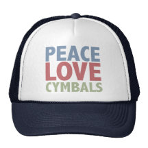 Peace Love Cymbals Trucker Hats