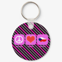 Peace Love Czech keychains by coolcountry Peace Love Czech keychains
