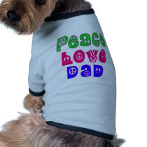 Peace Love Dad Gifts pet clothing